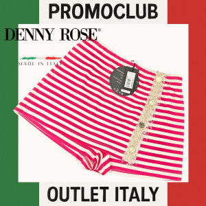 Пола-панталон Denny Rose, червено и бяло райе, 88% вискоза, размер S, Италия